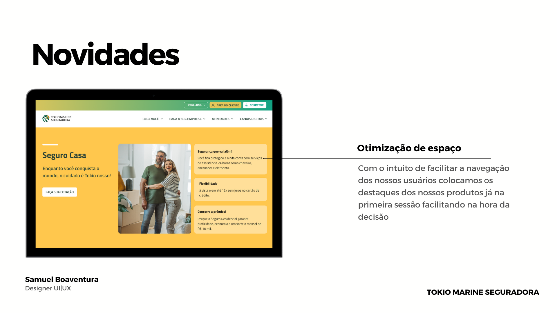 Telas do fluxo digital do seguro residencial — Tokio Marine Seguradora — imagem 5